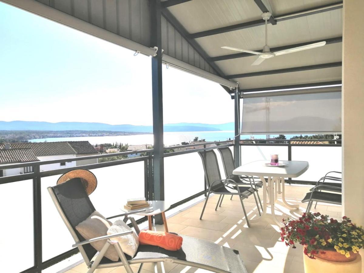 Lovely Sea View House In Malinska Island Krk Luaran gambar